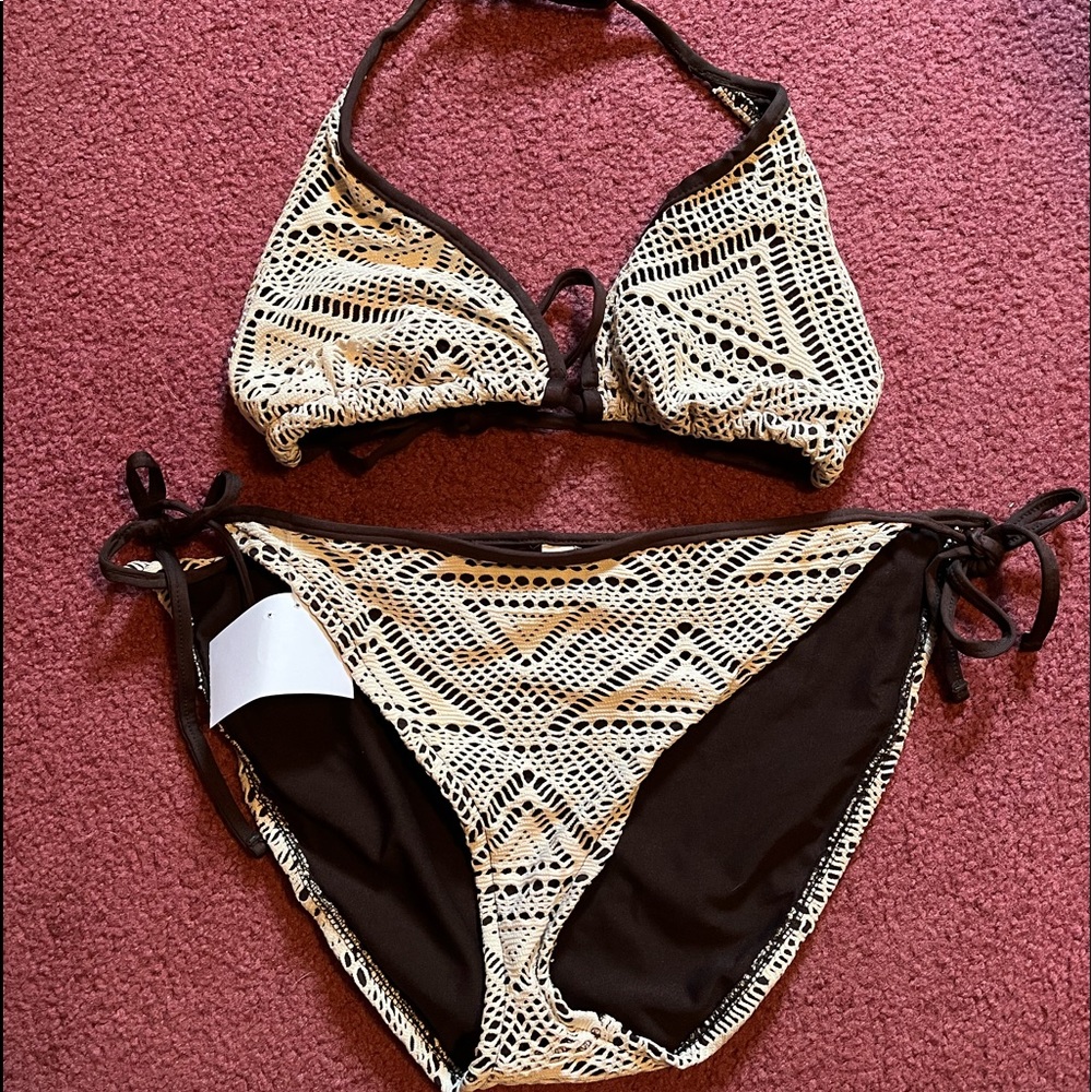 Brown Crochet bikini